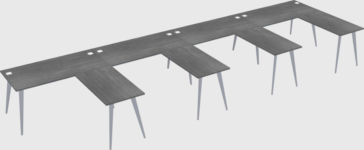 Modern l-shaped office desk
