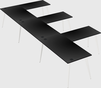 Modern l-shaped office desk