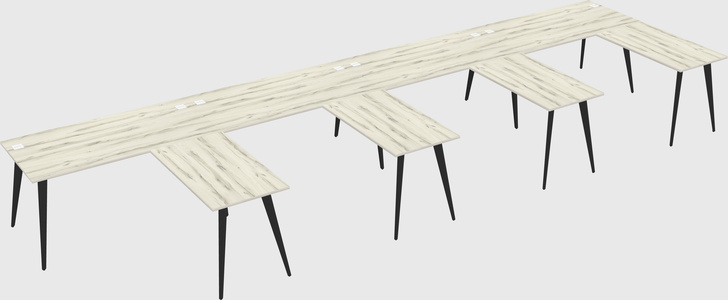 Modern l-shaped office desk