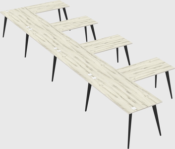 Modern l-shaped office desk