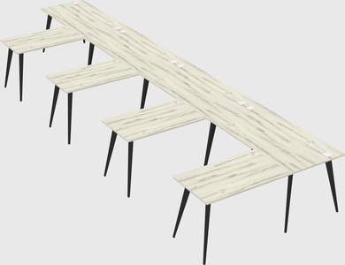 Modern l-shaped office desk