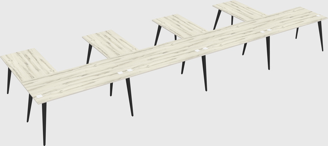 Modern l-shaped office desk