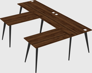 Modern l-shaped office desk
