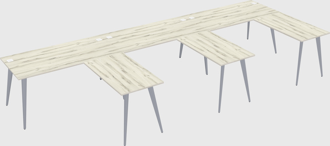 Modern l-shaped office desk