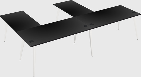 Modern l-shaped office desk