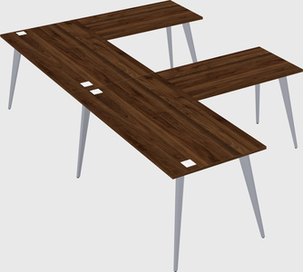 Modern l-shaped office desk