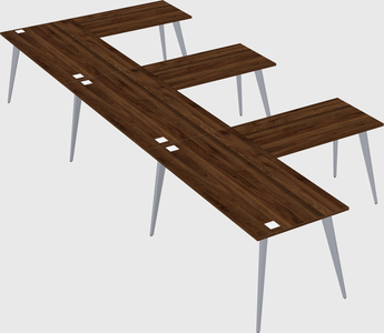 Modern l-shaped office desk