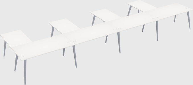 Modern l-shaped office desk