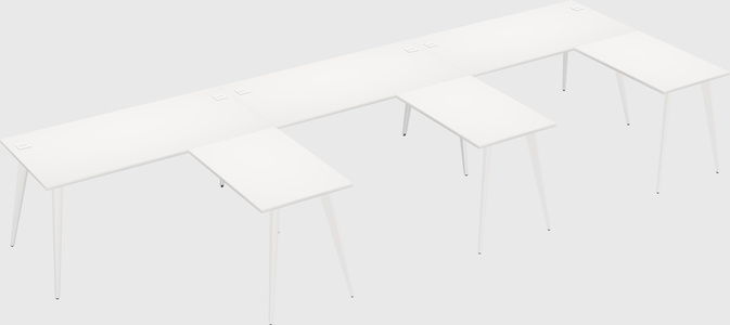 Modern l-shaped office desk