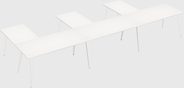 Modern l-shaped office desk