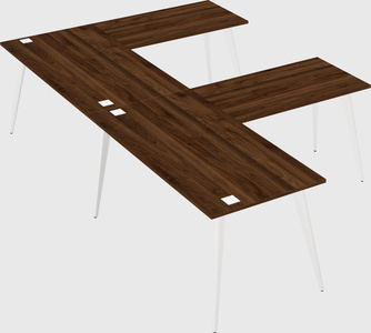 Modern l-shaped office desk