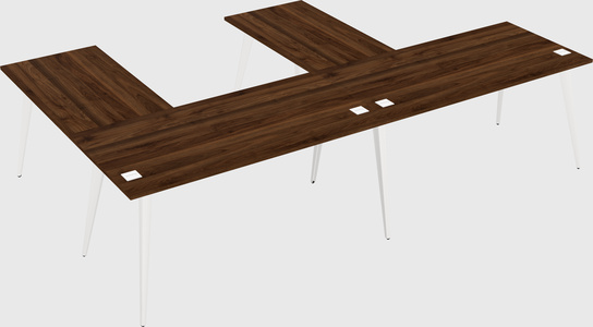 Modern l-shaped office desk