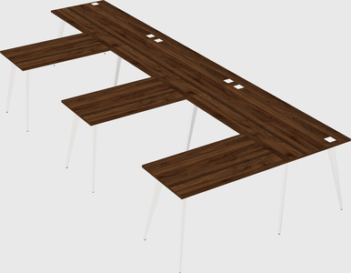 Modern l-shaped office desk