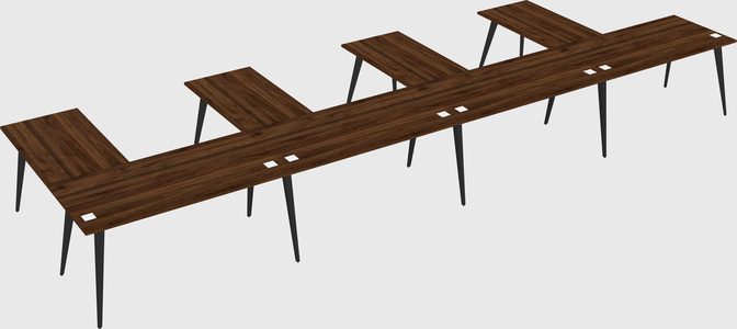 Modern l-shaped office desk
