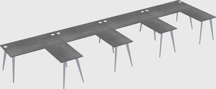 Modern l-shaped office desk