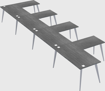 Modern l-shaped office desk