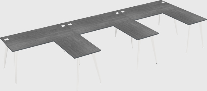 Modern l-shaped office desk