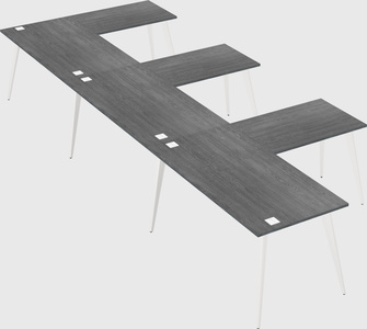 Modern l-shaped office desk