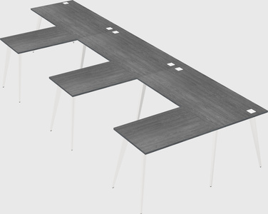 Modern l-shaped office desk