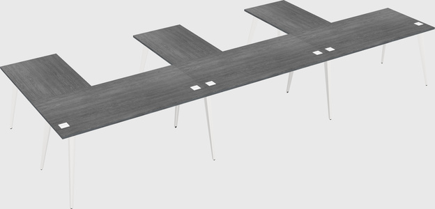 Modern l-shaped office desk