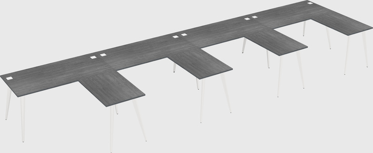 Modern l-shaped office desk