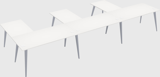 Modern l-shaped office desk