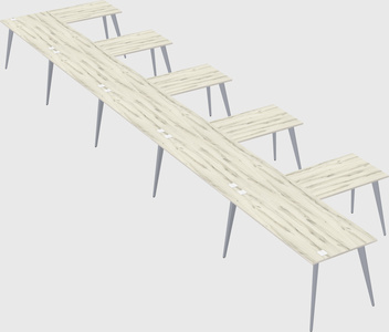 Modern l-shaped office desk