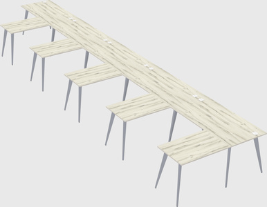 Modern l-shaped office desk