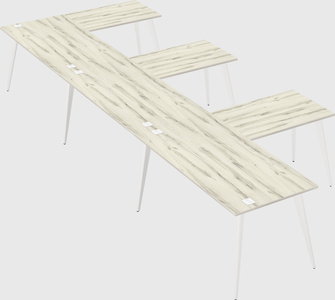Modern l-shaped office desk