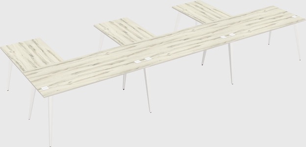 Modern l-shaped office desk