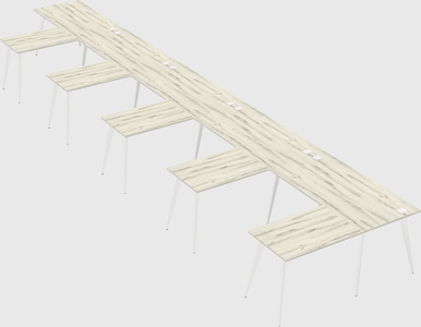 Modern l-shaped office desk