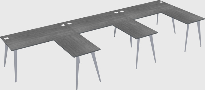 Modern l-shaped office desk