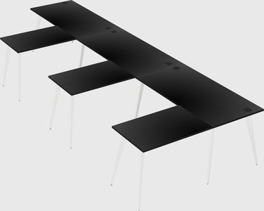 Modern l-shaped office desk