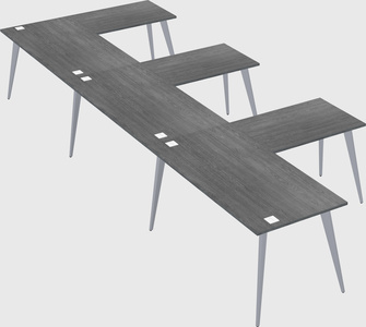 Modern l-shaped office desk