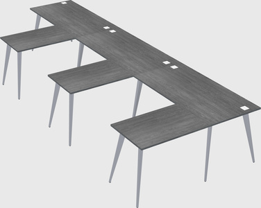 Modern l-shaped office desk