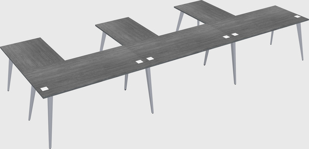 Modern l-shaped office desk