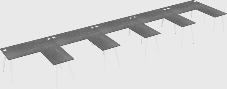 Modern l-shaped office desk