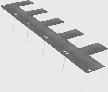 Modern l-shaped office desk