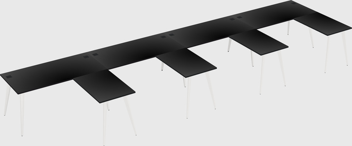 Modern l-shaped office desk