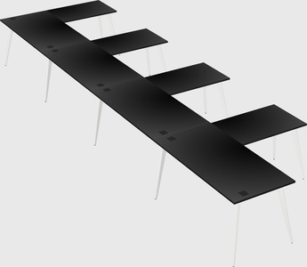 Modern l-shaped office desk