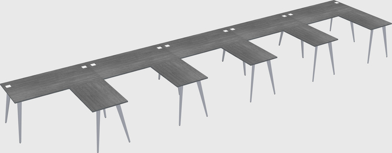 Modern l-shaped office desk
