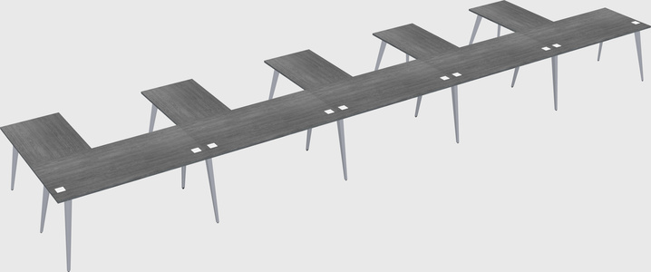 Modern l-shaped office desk