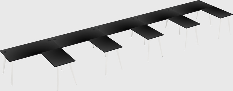 Modern l-shaped office desk