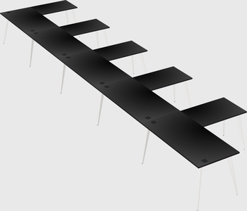 Modern l-shaped office desk