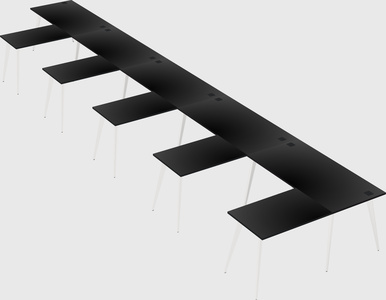 Modern l-shaped office desk