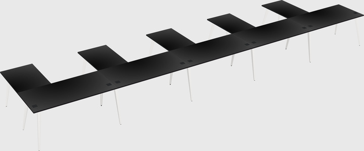 Modern l-shaped office desk