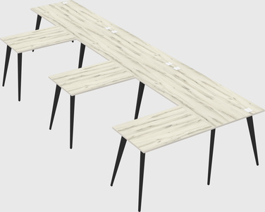 Modern l-shaped office desk