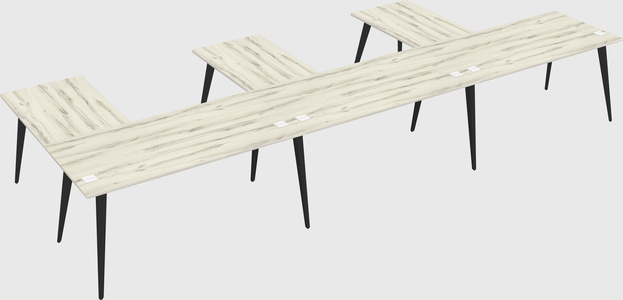 Modern l-shaped office desk