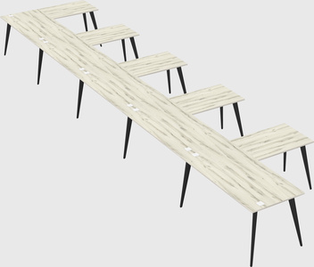 Modern l-shaped office desk