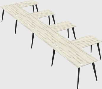 Modern l-shaped office desk